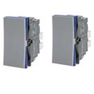 Kit 2 Interruptor Simples Pial Plus+(mais) 611010cz+ Cinza