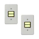 Kit 2 Interruptores Paralelos Com Placa 10a 250v 2104 - Pial
