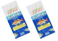 Kit 2 isca sabiki artificial com 06 anzois n 12 artpesca
