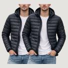 Kit 2 Jaquetas Masculina Bombojaco Puffer Impermeável Capuz