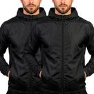 Kit 2 Jaquetas Masculina Corta Vento em Tactel com Bolsos para Academia Treino Uso Diário Kit 2 Jaquetas Masculina Corta Vento em Tactel com Bolsos para Academia Treino Uso Diário