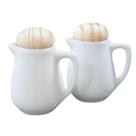 kit 2 Jarras 60ml para Molhos e Caldas, Galheteiro Azeite e Vinagre - Porcelana tampa pinus kit 2 Jarras 60ml para Molhos e Caldas, Galheteiro Azeite e Vinagre - Porcelana tampa pinus