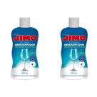 Kit 2 Jimo Secante 100ml Abrilhantador Para Maquina Lava Louça Evita Manchas Facilita Secagem Proporciona Brilho Intenso Para Copos Taça Pratos