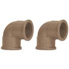 Kit 2 joelho 90 soldavel 20mm 3/4 amanco