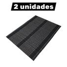 Kit 2 Jogo Americano 30x40cm Palha Mesa Posta Antiderrapante COR:Preto