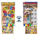 Kit 2 Jogo De Tabuleiro Mesa Banco Imobiliário + Bolsa De Valores - Brinquedo
