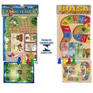 Kit 2 Jogo De Tabuleiro Mesa Ilha Do Tesouro + Bolsa De Valores - Brinquedo