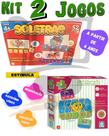 Kit 2 Jogo Educativo Infantil Soletrando E Soletrar Alfabetização Pedagogico