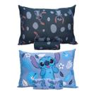 Kit 2 Jogos de Lençol Lilo Stitch Azul Licenciado Disney