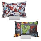 Kit 2 Jogos Lençol 100 Algodão Spider Viingadores Com Elástico Menino Aranha Incrível Hulk