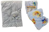 Kit 2 Jolitex Cobertor Edredom Bordado + Manta Bebê Menino