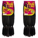 Kit 2 Jumbos Ser Mulher Para Tranças Box Braids Cabelo Para Penteados 420 Gramas 130 cm Fibra Kit 2 Jumbos Ser Mulher Para Tranças Box Braids Cabelo Para Penteados 420 Gramas 130 cm Fibra