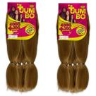 Kit 2 Jumbos Ser Mulher Para Tranças Box Braids Cabelo Para Penteados 420 Gramas 130 cm Fibra