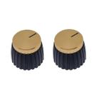 Kit 2 Knob Amplificador Estilo Marshall Dourado Gold ABS