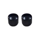Kit 2 Knob Baixo Guitarra Metal Sem Parafuso KB01 Preto