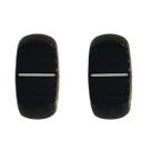 Kit 2 Knob Deslizante Rounded 4mm Preto Estilo Behringer