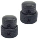 KIT 2 Knob duplo Metal concentrico medio PRETO DOLPHIN