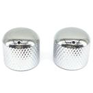 Kit 2 Knob metal cromado KSS guitarra marcador bolinha