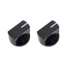 Kit 2 Knob Para Pedal Preto em ABS Ronsani