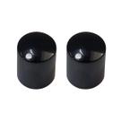 Kit 2 Knob Slim Preto Marcação Ponto Branco Ronsani