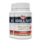 Kit 2 Krill Vit Vitafor Óleo de Krill 60 Cápsulas Kit 2 Krill Vit Vitafor Óleo de Krill 60 Cápsulas