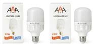 Kit 2 Lâmpada 20w Ultra Led 6500k Bulbo Alta Potência E27 Bivolt 110v/220v Produto Premium