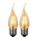 Kit 2 Lâmpada Chama Vela LED Iluminação Decorativa Estilo Clássico Aconchegante Sofisticado Elegante