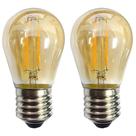 Kit 2 Lâmpada Led Filamento G45 2W 2200K Retrô Vintage Delis