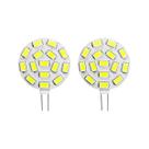 Kit 2 Lâmpadas 15 Leds G4 12V 24v Branco Quente