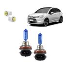 Kit 2 Lampadas Brancas Farol Milha H16 8500k C3 2013 Diante
