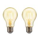 Kit 2 Lâmpadas Bulbo Filamento Led A60 4w 2200k Luz Âmbar Kit 2 Lâmpadas Bulbo Filamento Led A60 4w 2200k Luz Âmbar