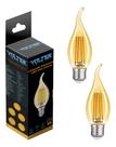 Kit 2 Lâmpadas Filamento Led Vela Retrô Volter 4w 2200k E14 Kit 2 Lâmpadas Filamento Led Vela Retrô Volter 4w 2200k E14