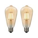 Kit 2 Lâmpadas Filamento Led Vintage ST64 - Bivolt