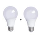 Kit 2 Lâmpadas Led Bulbo 9W 3000K (Branco Quente) Kit 2 Lâmpadas Led Bulbo 9W 3000K (Branco Quente)