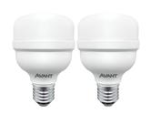 Kit 2 Lâmpadas Led Bulbo Alta Potência 40w Branco Frio E27 Avant