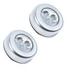 Kit 2 Lâmpadas Luminárias Adesivo Colante Toque Sem Fio Led Kit 2 Lâmpadas Luminárias Adesivo Colante Toque Sem Fio Led