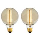Kit 2 Lâmpadas Retro Vintage G95 Filamento Carbono 110v Kit 2 Lâmpadas Retro Vintage G95 Filamento Carbono 110v