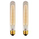 Kit 2 Lâmpadas Retro Vintage T9 Filamento Carbono 220v