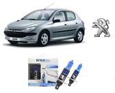 Kit 2 Lampadas Super Brancas para Farol De Milha Modelo H1 com 8500k para Peugeot 206