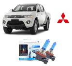 Kit 2 Lampadas Super Brancas para Farol De Milha Modelo H11 com 8500K para Mitsubishi L200 Triton