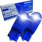 Kit 2 lampadas t10 pingão blue shocklight halogena azul 12v w2,1 x 9,5d pingão