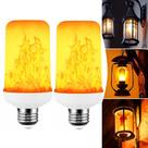 Kit 2 Lâmpadas Tubular Led Efeito Chama Fogo Tocha 9w Artificial TB0566