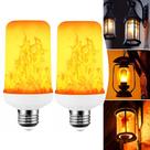 Kit 2 Lâmpadas Tubular Led Luz Efeito Fogo Tocha Chama Cenário Luminária TB0566