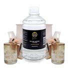 Kit 2 Lamparina Sonhos Dourados + 500 ml Fluido Puro Bistrot