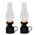 Kit 2 Lamparinas Eletrônica Decorativa Vela Led Branco Quente 24cm - Magizi