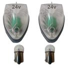 Kit 2 lanterna cristal teto+lâmpada 67 24v mb 1113 1313 1513