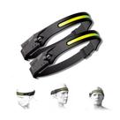 Kit 2 Lanterna De Cabeça Led Recarregável Fita Ajustável