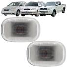 Kit 2 Lanterna Lateral Pisca Paralama Corolla Fielder Hilux SW4 Com Soquete Cristal