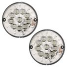 KIT 2 Lanterna Traseira Ônibus Caminhão 125mm 10 LED 12V CR
