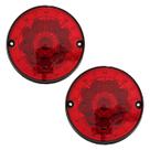KIT 2 Lanterna Traseira Ônibus Caminhão 125mm 10 LED 24V VM